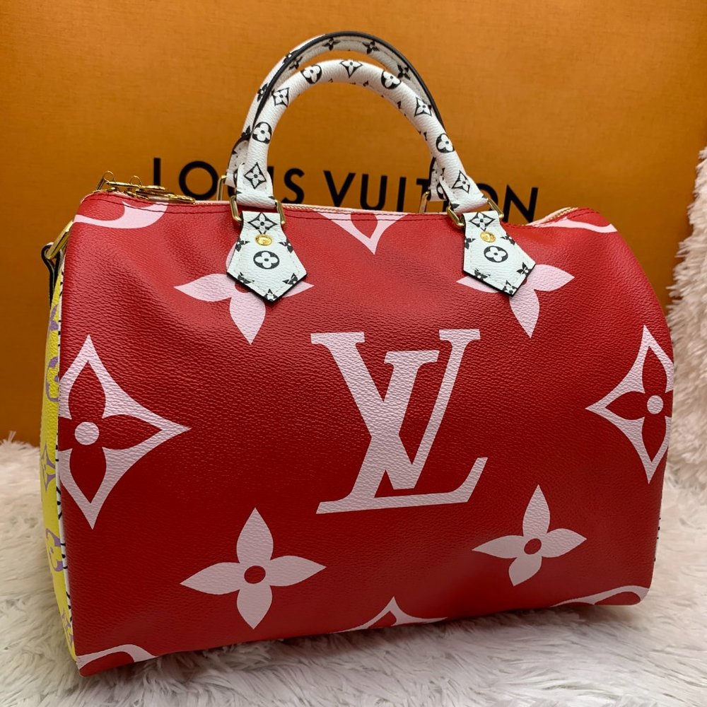 ❌❌ Louis Vuitton Giant Speedy red/pink bag - Picture 12 of 16
